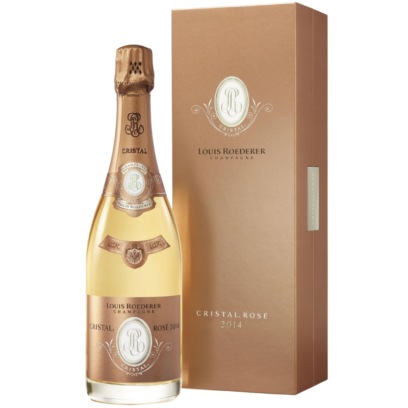 Champagne Cristal Brut Rosé AOC Coffret