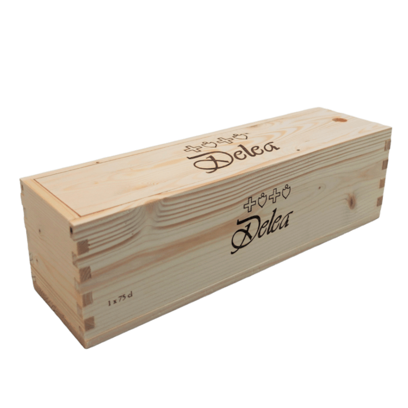 DELEA Accessori 1x 75 cl Cassette in legno Delea