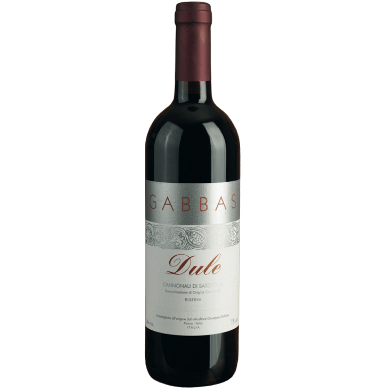 GABBAS Rossi 75 cl / 2016 Dule Cannonau di Sardegna DOC Classico