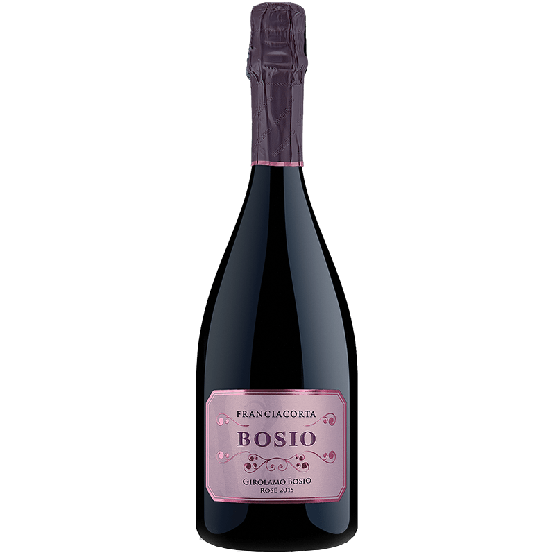 BOSIO Spumanti Rosé 75 cl / 2015 Franciacorta Pas Dosé Rosé Riserva 'Girolamo Bosio' DOCG