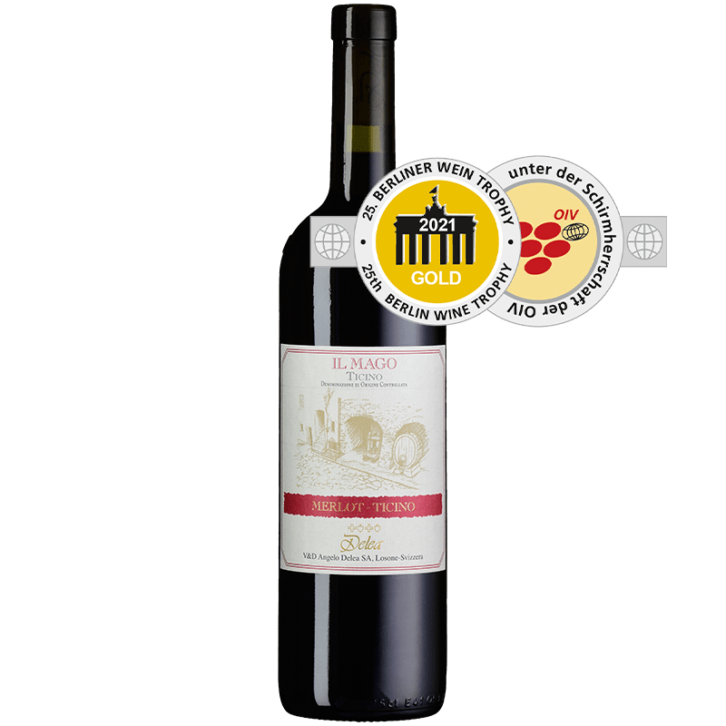 DELEA Rossi 75 cl / 2018 il Mago Merlot del Ticino DOC