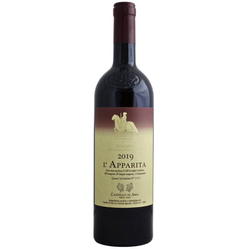 CASTELLO DI AMA Rossi 75 cl / 2019 l'Apparita Rosso di Toscana Merlot IGT