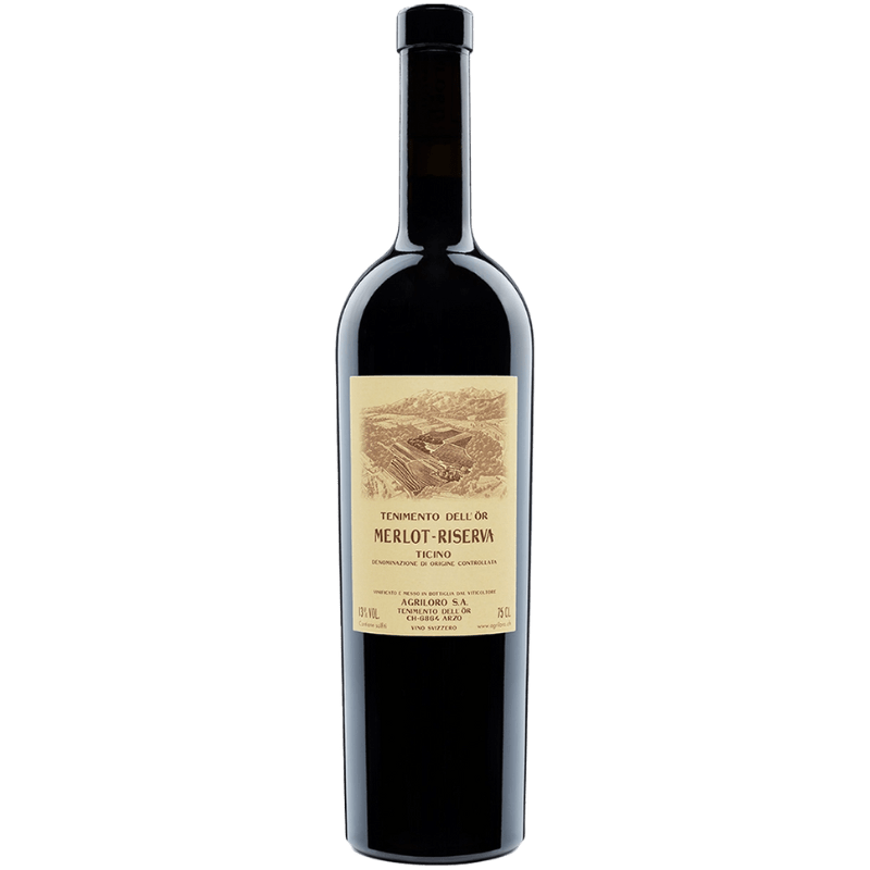 AGRILORO Rossi 75 cl / 2019 Merlot Riserva Tenimento dell'Ör Ticino DOC