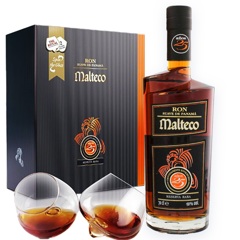 MALTECO Distillati 70 cl Ron Malteco Suave de Panamá 25 Años Reserva Rara