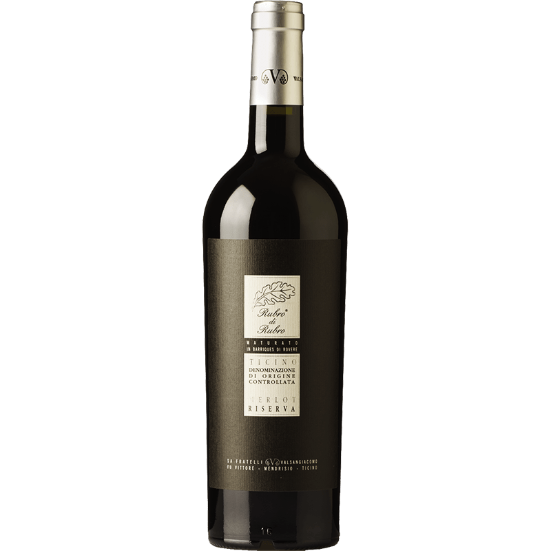 VALSANGIACOMO Rossi 75 cl / 2011 RUBRO di RUBRO MERLOT RISERVA TICINO DOC