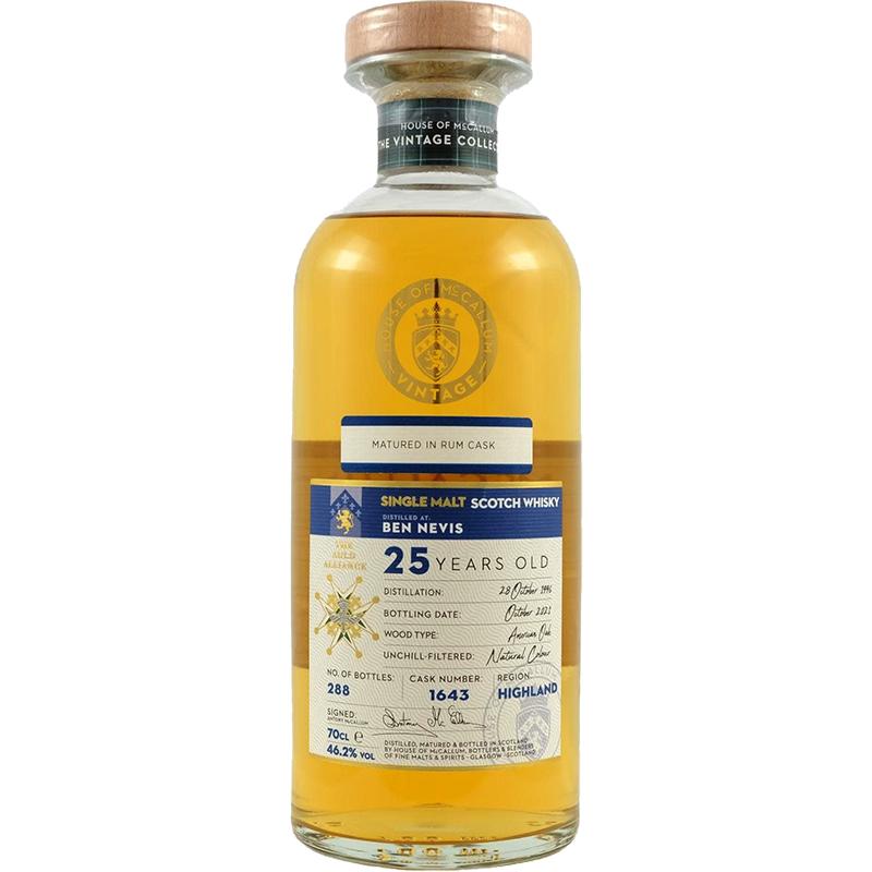 HOUSE OF MCCALLUM Distillati 70 cl Whisky House of McCallum Ben Nevis 25 Years Old 1996