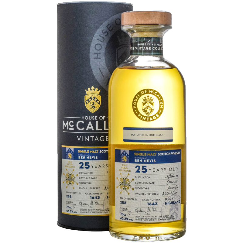 HOUSE OF MCCALLUM Distillati 70 cl Whisky House of McCallum Ben Nevis 25 Years Old 1996