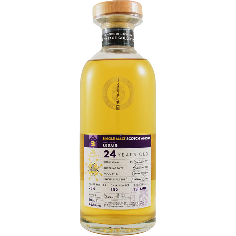 BERRYS OWN SELECTION Distillati 70 cl Whisky McCALLUM Ledaig 24 Years Old Bourbon Hogshead