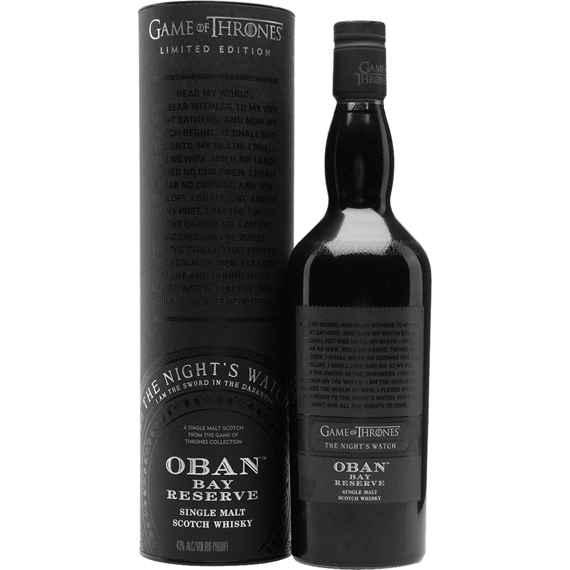 Whisky Game of Thrones Oban Bay Reserve Night's Watch