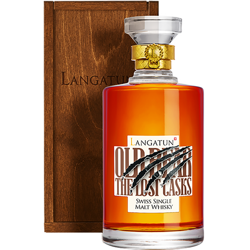 LANGATUN Distillati 50 cl Whisky Old Bear "The Lost Casks" Karaffe Holzbox