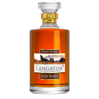 LANGATUN Distillati 50 cl Whisky Old Wolf Smoky mit Holzbox
