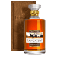 LANGATUN Distillati 50 cl Whisky Old Wolf Smoky mit Holzbox