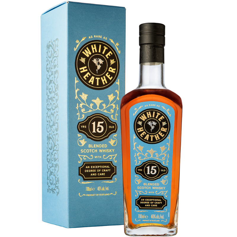 Whisky White Heather 15 years blended scotch